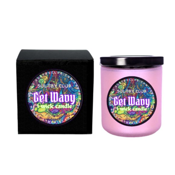 GET WAVEY SINGLE WICK CANDLE - Picture 2 of 2